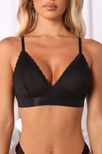 Load image into Gallery viewer, Knock Me Down Mesh Bralette - Black

