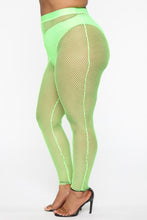 Load image into Gallery viewer, Meshy Situation Mesh Leggings - Neon Green
