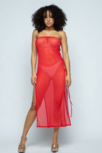 Load image into Gallery viewer, Island Gyal Cover Up Dress - Red
