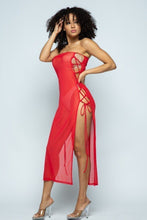 Load image into Gallery viewer, Island Gyal Cover Up Dress - Red
