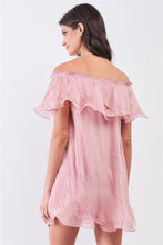 Load image into Gallery viewer, One Of The Girls Frill Mini Dress - Pink
