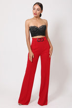 Load image into Gallery viewer, Girl Grind Detail Pants - Red
