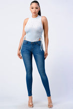 Load image into Gallery viewer, Cut To The Action Leopard Bodysuit - Blue
