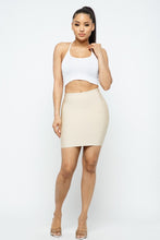 Load image into Gallery viewer, Like New Bandage Mini Skirt - Taupe
