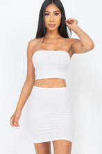 Load image into Gallery viewer, The Realest Mini Skirt Set - White
