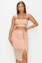 Load image into Gallery viewer, Not Over Yet Skirt Set - Dark Blush
