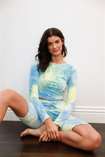 Load image into Gallery viewer, Simple Perfection Tie-dye Bike Shorts Set - Green/Combo
