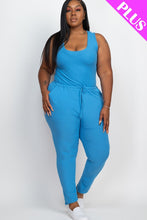 Load image into Gallery viewer, Keep It Simple Ribbed Jumpsuit - Ibiza Blue
