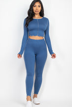 Load image into Gallery viewer, Had You At Hello Leggings Set - Blue Haze
