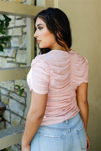 Load image into Gallery viewer, Ready And Ruched Top - Pink
