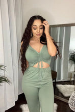 Load image into Gallery viewer, Rather Be With You Ruched Jumpsuit - Green Bay

