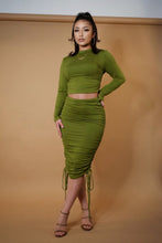 Load image into Gallery viewer, Ready In A Few Skirt Set - Olive
