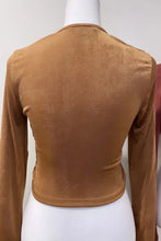 Load image into Gallery viewer, Eva Twisted Crop Top - Tan
