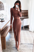 Load image into Gallery viewer, Just A Little Bit Cut Out Midi Dress - Clay
