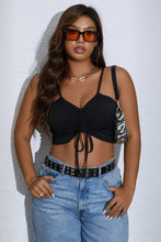 Load image into Gallery viewer, Kailey Ruched Crop Top - Black
