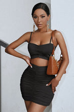 Load image into Gallery viewer, That’s The Motive Skirt Set - Black
