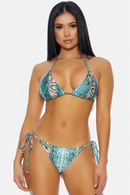 Load image into Gallery viewer, Watch For Snakes Bikini - Turquoise/Combo
