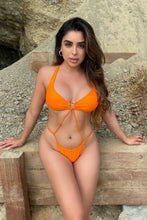 Load image into Gallery viewer, Saint Barths One Piece Swimsuit - Tangerine
