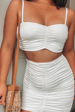Load image into Gallery viewer, That’s The Motive Skirt Set - White
