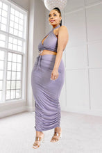 Load image into Gallery viewer, Do It Major Ruched Skirt Set - Lavender
