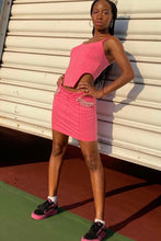 Load image into Gallery viewer, Delilah Rhinestone Mini Skirt Set
