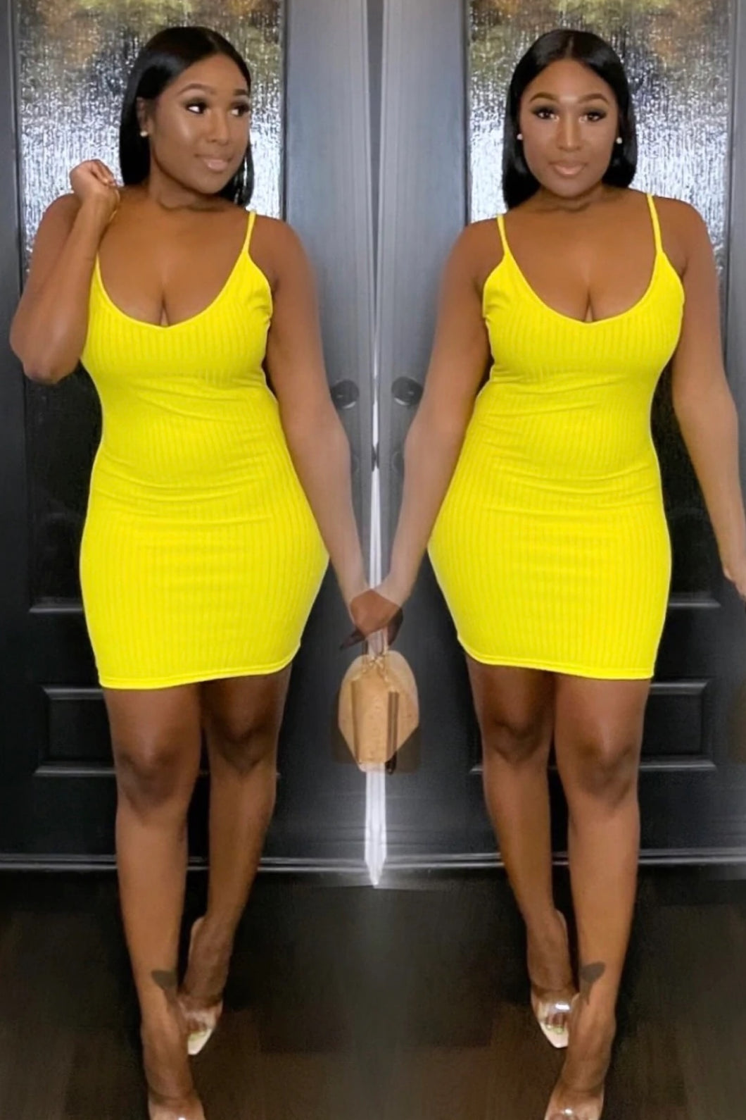 Go With Anything Mini Dress - Yellow