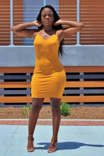 Load image into Gallery viewer, Double Crossed Dress - Mustard
