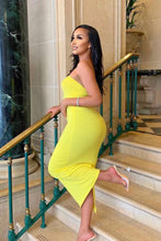Load image into Gallery viewer, KiKi Tube Bodycon Dress - Yellow

