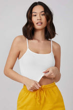 Load image into Gallery viewer, Layla Cami Crop Top - White
