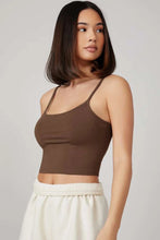 Load image into Gallery viewer, Layla Cami Crop Top - Brown

