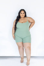 Load image into Gallery viewer, Sticking Around Ribbed Romper - Green Bay

