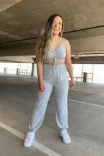 Load image into Gallery viewer, Rather Be With You Ruched Jumpsuit - Grey
