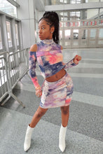 Load image into Gallery viewer, Tiana Tie Dye Skirt Set - Lavender/Combo
