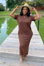 Load image into Gallery viewer, Zazie T-Shirt Dress - Brown

