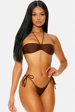 Load image into Gallery viewer, Grenada Bandeau Bikini - Chocolate
