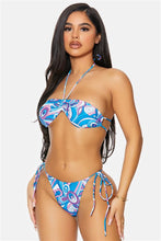 Load image into Gallery viewer, Grenada Bandeau Bikini - Blueberry
