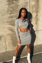 Load image into Gallery viewer, Your Way Mini Skirt Set - Grey
