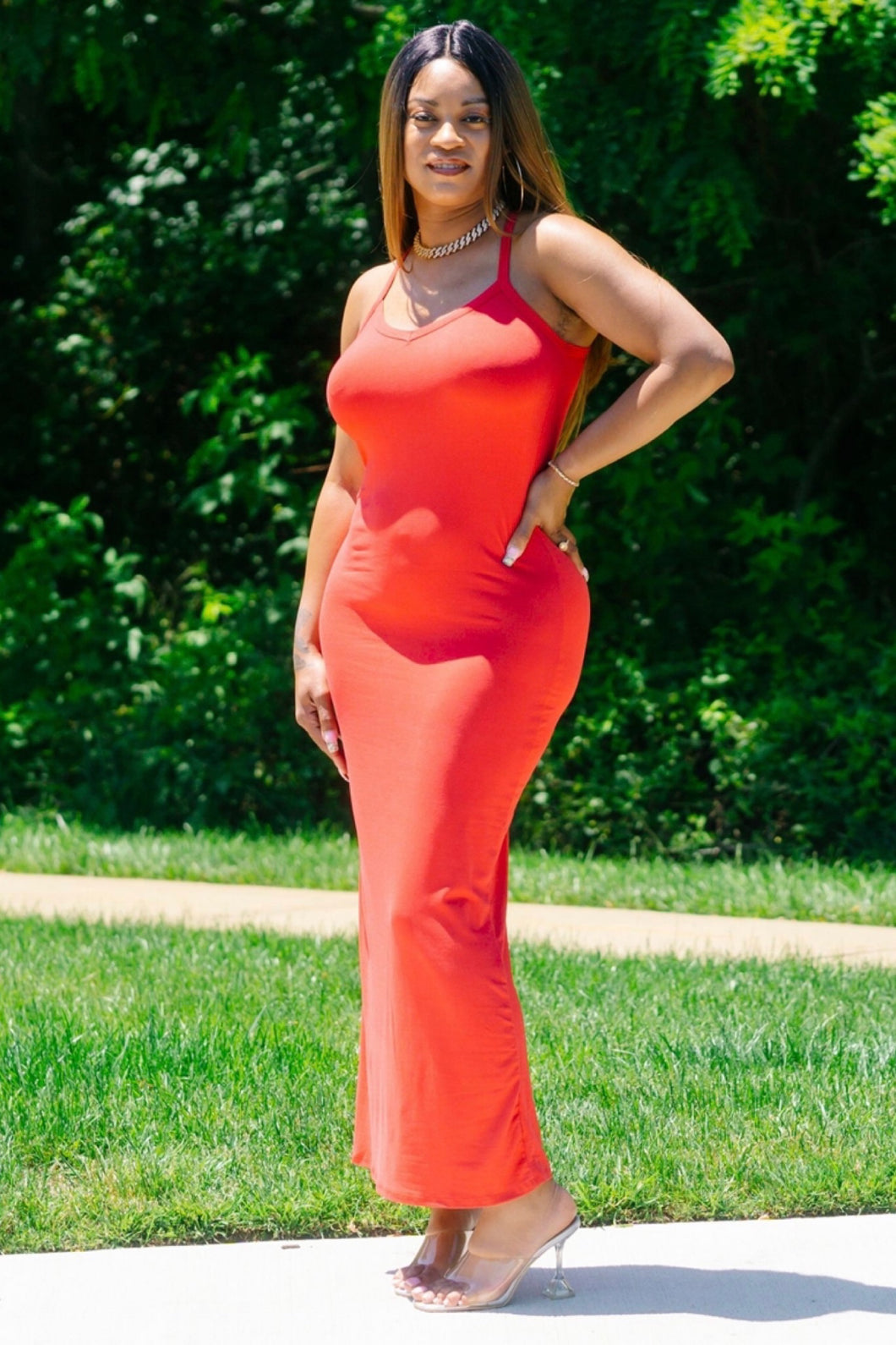 Come This Way Maxi Dress - Red Alert