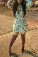 Load image into Gallery viewer, Mocha Swirl Mesh Dress
