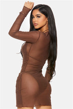 Load image into Gallery viewer, Summer Heat Coverup Dress - Chocolate
