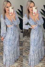 Load image into Gallery viewer, Aruba Belted Maxi Dress - Blue
