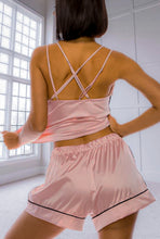 Load image into Gallery viewer, Needs Attention Satin Pj Short Set - Rose
