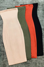 Load image into Gallery viewer, KiKi Tube Bodycon Dress - Khaki
